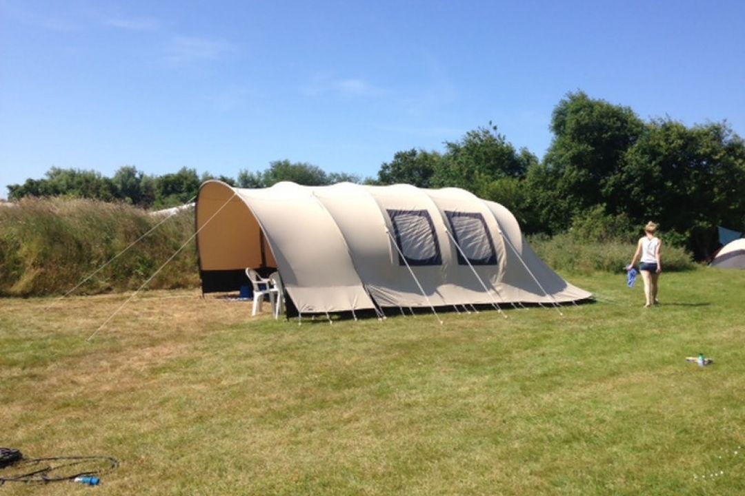 Furnished arched tent
