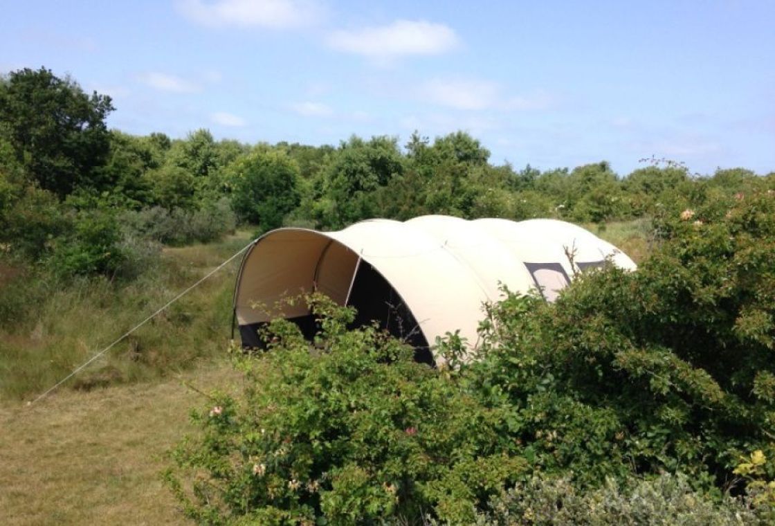 Furnished arched tent